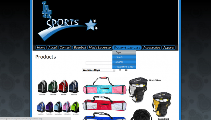 online shop website for la sports 5