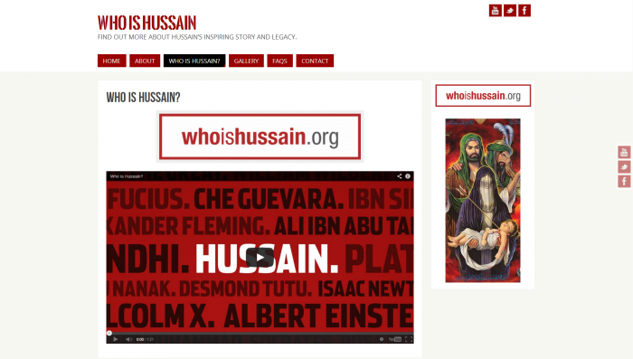 whoishussain website design 2