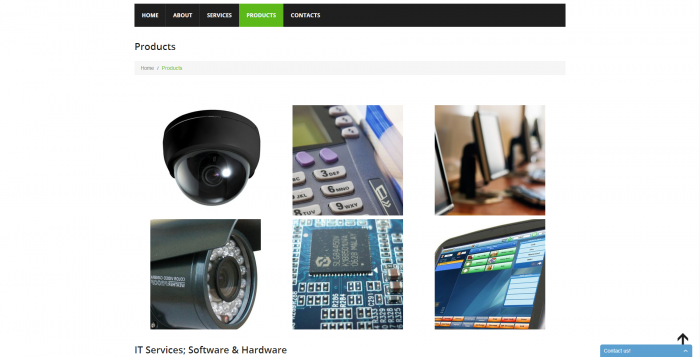 elecomp webdesign - products page