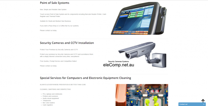 elecomp webdesign - services page