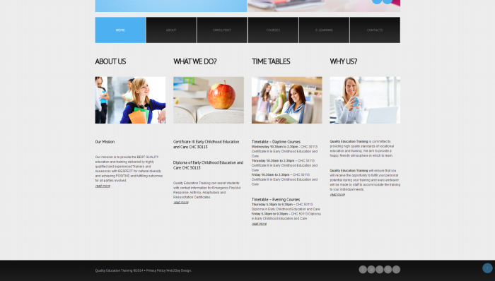 quality education training home page 3