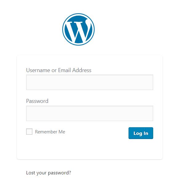 Log In to WordPress